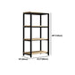 Metal Etagere Bookcase Industrial Open Back Book Shelf with Shelves for Office and Home Clearhalo 'Bookcases' 'Furniture' 'furniture_bookcases' 'kitchen' 'kitchen_bookcases' 'Living Room Furniture' 'Office Furniture' 4669406