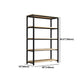 Metal Etagere Bookcase Industrial Open Back Book Shelf with Shelves for Office and Home Clearhalo 'Bookcases' 'Furniture' 'furniture_bookcases' 'kitchen' 'kitchen_bookcases' 'Living Room Furniture' 'Office Furniture' 4669407