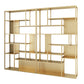 Modern Style Metal Bookshelf Open Etagere Shelf Bookcase for Office Gold Clearhalo 'Bookcases' 'Furniture' 'furniture_bookcases' 'kitchen' 'kitchen_bookcases' 'Living Room Furniture' 'Office Furniture' 4669413