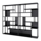 Modern Style Metal Bookshelf Open Etagere Shelf Bookcase for Office Black Clearhalo 'Bookcases' 'Furniture' 'furniture_bookcases' 'kitchen' 'kitchen_bookcases' 'Living Room Furniture' 'Office Furniture' 4669415