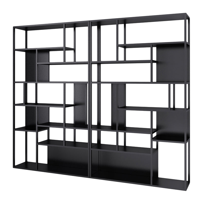 Modern Style Metal Bookshelf Open Etagere Shelf Bookcase for Office Black Clearhalo 'Bookcases' 'Furniture' 'furniture_bookcases' 'kitchen' 'kitchen_bookcases' 'Living Room Furniture' 'Office Furniture' 4669415