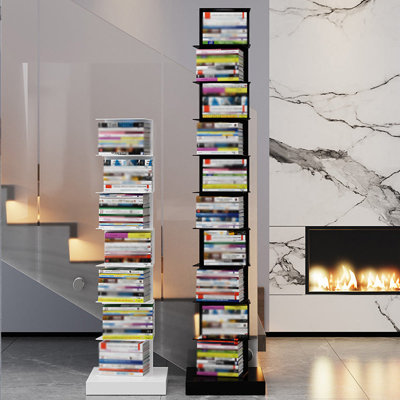 Closed Metal Bookcase Modern Geometry Shelves for Study Room Clearhalo 'Bookcases' 'Furniture' 'furniture_bookcases' 'kitchen' 'kitchen_bookcases' 'Living Room Furniture' 'Office Furniture' 4669469