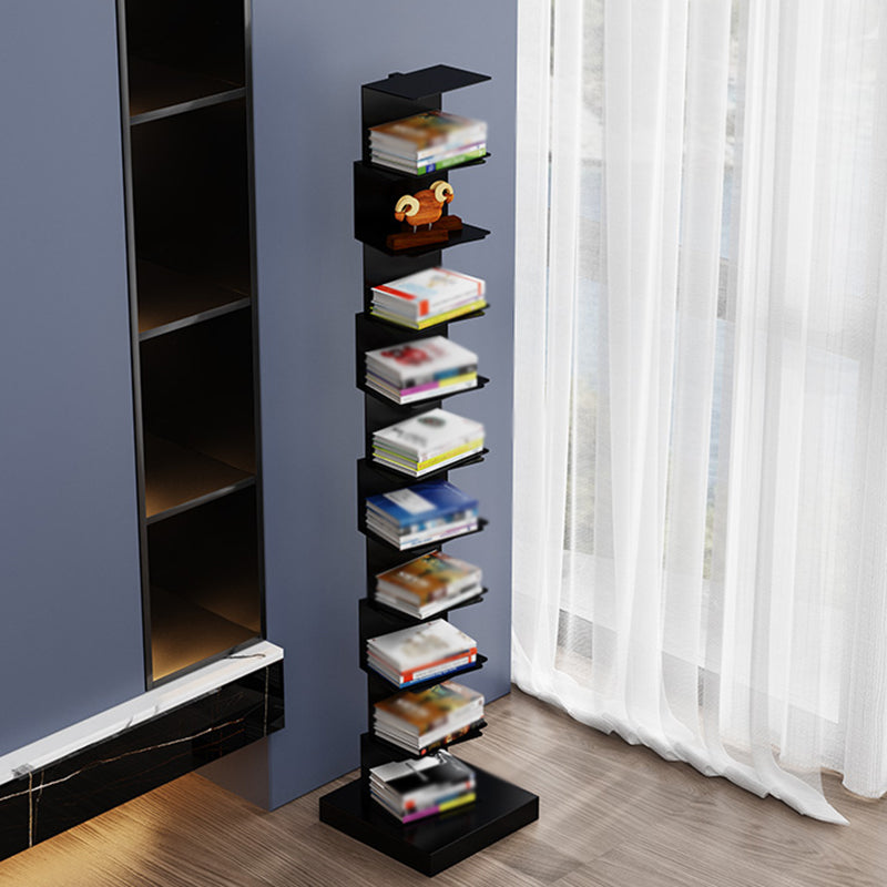 Closed Metal Bookcase Modern Geometry Shelves for Study Room Clearhalo 'Bookcases' 'Furniture' 'furniture_bookcases' 'kitchen' 'kitchen_bookcases' 'Living Room Furniture' 'Office Furniture' 4669482