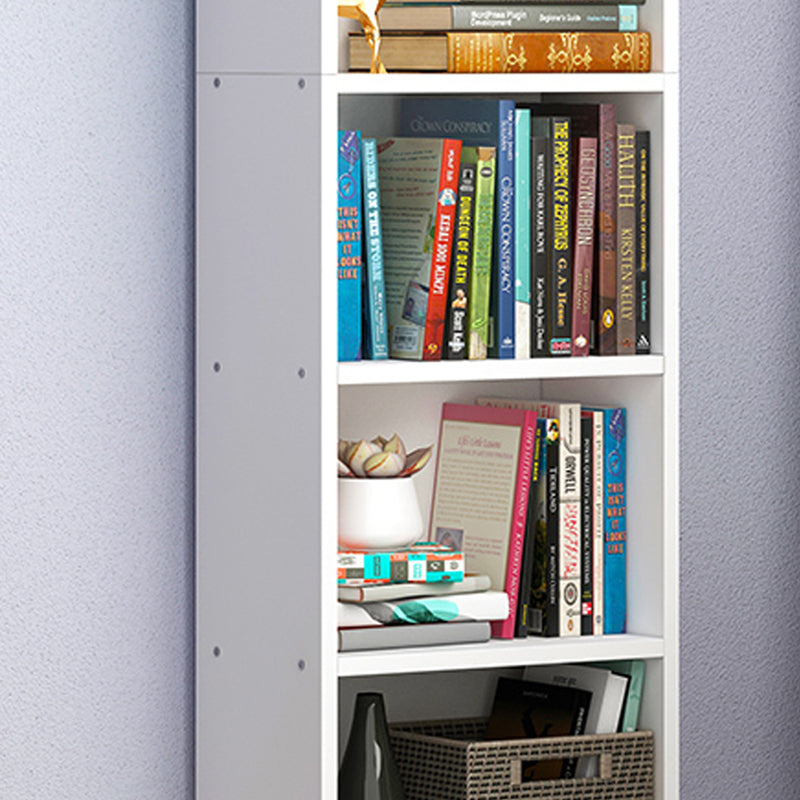 White and Natural Standard Bookshelf Manufactured Wood Bookshelf for Home Clearhalo 'Bookcases' 'Furniture' 'furniture_bookcases' 'kitchen' 'kitchen_bookcases' 'Living Room Furniture' 'Office Furniture' 4669501