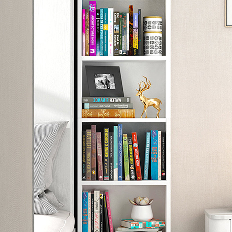 White and Natural Standard Bookshelf Manufactured Wood Bookshelf for Home Clearhalo 'Bookcases' 'Furniture' 'furniture_bookcases' 'kitchen' 'kitchen_bookcases' 'Living Room Furniture' 'Office Furniture' 4669503