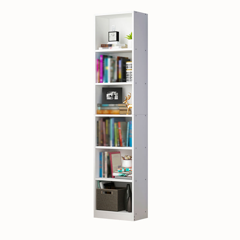 White and Natural Standard Bookshelf Manufactured Wood Bookshelf for Home Clearhalo 'Bookcases' 'Furniture' 'furniture_bookcases' 'kitchen' 'kitchen_bookcases' 'Living Room Furniture' 'Office Furniture' 4669504