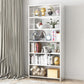 Modern Metal Bookshelf Open Shelf Bookcase with Rectangular Shelves Clearhalo 'Bookcases' 'Furniture' 'furniture_bookcases' 'kitchen' 'kitchen_bookcases' 'Living Room Furniture' 'Office Furniture' 4669518