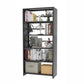 Modern Metal Bookshelf Open Shelf Bookcase with Rectangular Shelves Black Clearhalo 'Bookcases' 'Furniture' 'furniture_bookcases' 'kitchen' 'kitchen_bookcases' 'Living Room Furniture' 'Office Furniture' 4669524