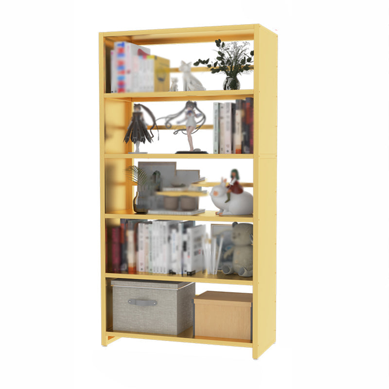 Modern Metal Bookshelf Open Shelf Bookcase with Rectangular Shelves Gold Clearhalo 'Bookcases' 'Furniture' 'furniture_bookcases' 'kitchen' 'kitchen_bookcases' 'Living Room Furniture' 'Office Furniture' 4669530