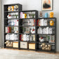 Modern Metal Bookshelf Open Shelf Bookcase with Rectangular Shelves Clearhalo 'Bookcases' 'Furniture' 'furniture_bookcases' 'kitchen' 'kitchen_bookcases' 'Living Room Furniture' 'Office Furniture' 4669533
