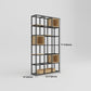 Modern Open Etagere Bookshelf with Black Iron Frame Pine Wood Shelf Clearhalo 'Bookcases' 'Furniture' 'furniture_bookcases' 'kitchen' 'kitchen_bookcases' 'Living Room Furniture' 'Office Furniture' 4669573