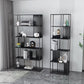 Open Metal Bookcase Industrial Rectangular Shelf for study room Clearhalo 'Bookcases' 'Furniture' 'furniture_bookcases' 'kitchen' 'kitchen_bookcases' 'Living Room Furniture' 'Office Furniture' 4669612