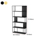 Open Metal Bookcase Industrial Rectangular Shelf for study room Clearhalo 'Bookcases' 'Furniture' 'furniture_bookcases' 'kitchen' 'kitchen_bookcases' 'Living Room Furniture' 'Office Furniture' 4669627
