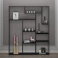 Modern Style Open Shelf Bookcase with Metal Rectangular Shelve Clearhalo 'Bookcases' 'Furniture' 'furniture_bookcases' 'kitchen' 'kitchen_bookcases' 'Living Room Furniture' 'Office Furniture' 4669636