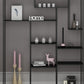 Modern Style Open Shelf Bookcase with Metal Rectangular Shelve Clearhalo 'Bookcases' 'Furniture' 'furniture_bookcases' 'kitchen' 'kitchen_bookcases' 'Living Room Furniture' 'Office Furniture' 4669637