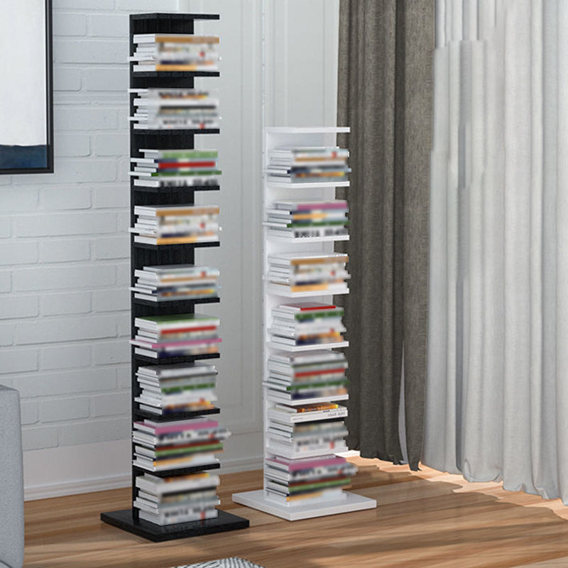 Contemporary Corner Closed Back Bookshelf Manufactured Wood Frame and Shelf Clearhalo 'Bookcases' 'Furniture' 'furniture_bookcases' 'kitchen' 'kitchen_bookcases' 'Living Room Furniture' 'Office Furniture' 4669643