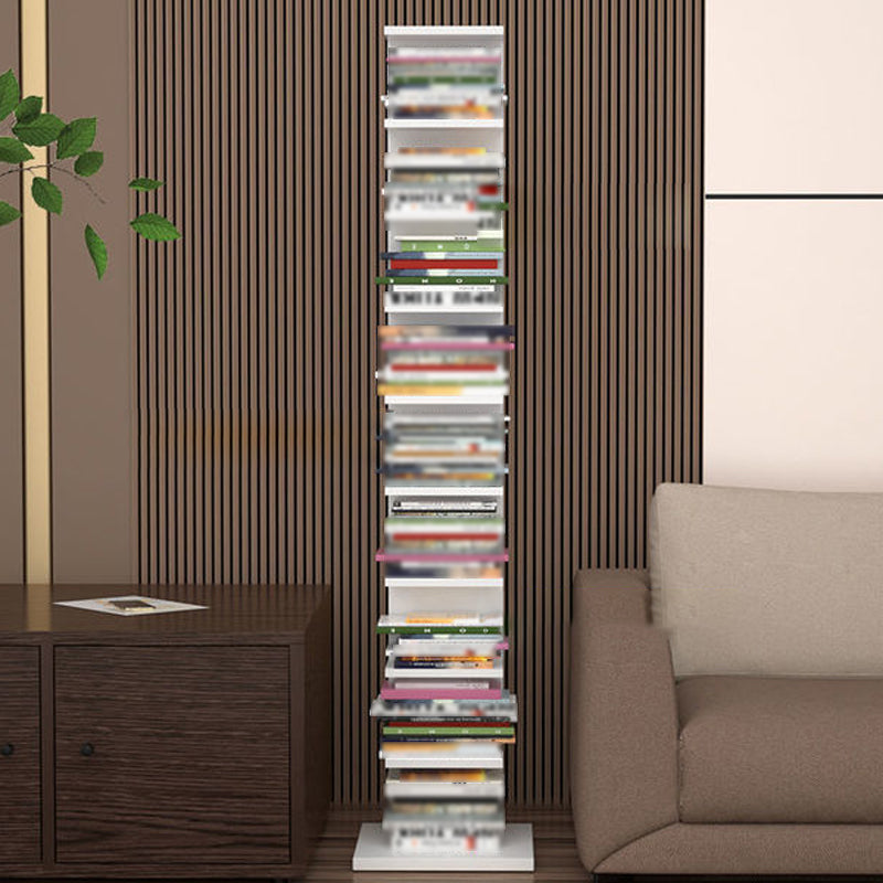 Contemporary Corner Closed Back Bookshelf Manufactured Wood Frame and Shelf Clearhalo 'Bookcases' 'Furniture' 'furniture_bookcases' 'kitchen' 'kitchen_bookcases' 'Living Room Furniture' 'Office Furniture' 4669647