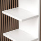 Contemporary Corner Closed Back Bookshelf Manufactured Wood Frame and Shelf Clearhalo 'Bookcases' 'Furniture' 'furniture_bookcases' 'kitchen' 'kitchen_bookcases' 'Living Room Furniture' 'Office Furniture' 4669648