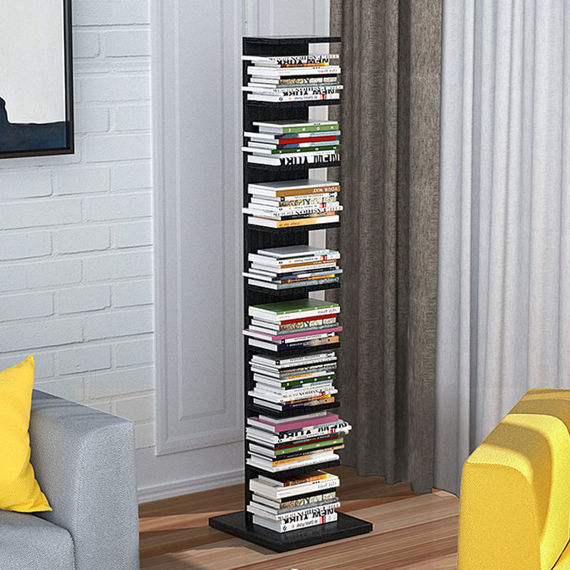 Contemporary Corner Closed Back Bookshelf Manufactured Wood Frame and Shelf Clearhalo 'Bookcases' 'Furniture' 'furniture_bookcases' 'kitchen' 'kitchen_bookcases' 'Living Room Furniture' 'Office Furniture' 4669650