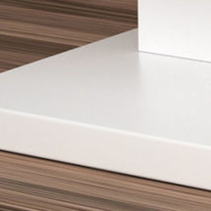 Contemporary Corner Closed Back Bookshelf Manufactured Wood Frame and Shelf Clearhalo 'Bookcases' 'Furniture' 'furniture_bookcases' 'kitchen' 'kitchen_bookcases' 'Living Room Furniture' 'Office Furniture' 4669651