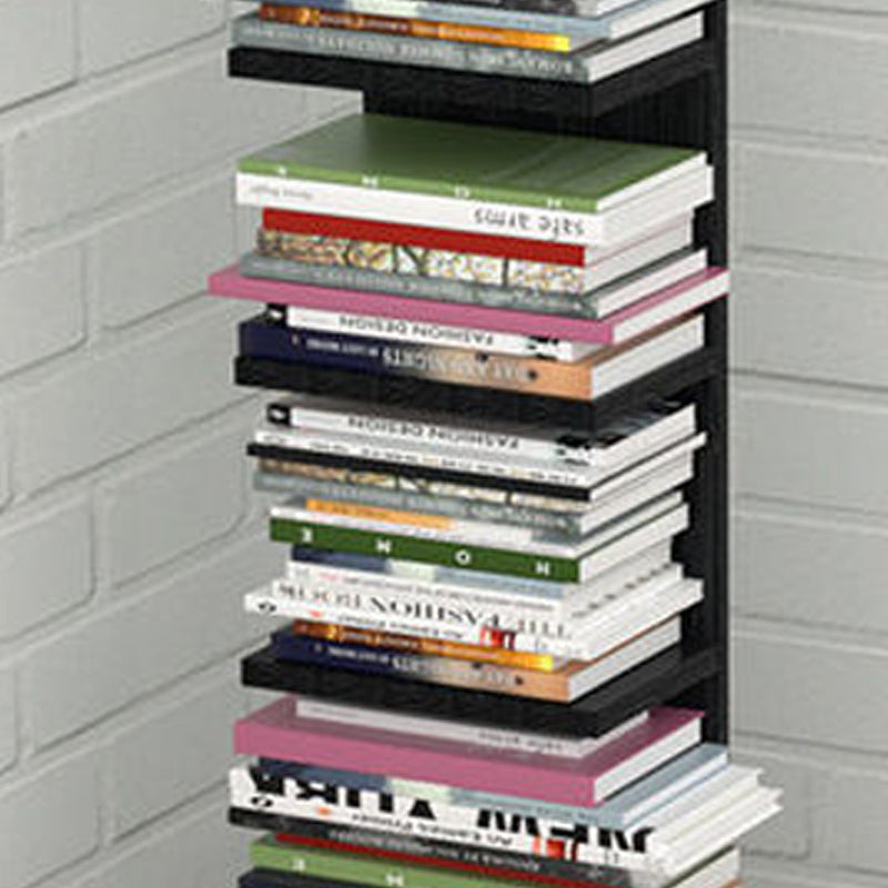 Contemporary Corner Closed Back Bookshelf Manufactured Wood Frame and Shelf Clearhalo 'Bookcases' 'Furniture' 'furniture_bookcases' 'kitchen' 'kitchen_bookcases' 'Living Room Furniture' 'Office Furniture' 4669652