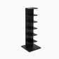 Contemporary Corner Closed Back Bookshelf Manufactured Wood Frame and Shelf Black 13.8"L x 13.8"W x 42.5"H Clearhalo 'Bookcases' 'Furniture' 'furniture_bookcases' 'kitchen' 'kitchen_bookcases' 'Living Room Furniture' 'Office Furniture' 4669656