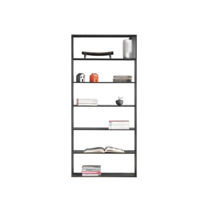 Minimalist Style Open Shelf Bookcase with Rectangular Shelve Black Clearhalo 'Bookcases' 'Furniture' 'furniture_bookcases' 'kitchen' 'kitchen_bookcases' 'Living Room Furniture' 'Office Furniture' 4669669