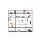 Minimalist Style Open Shelf Bookcase with Rectangular Shelve Black 78.7"L x 9.8"W x 70.9"H Clearhalo 'Bookcases' 'Furniture' 'furniture_bookcases' 'kitchen' 'kitchen_bookcases' 'Living Room Furniture' 'Office Furniture' 4669672