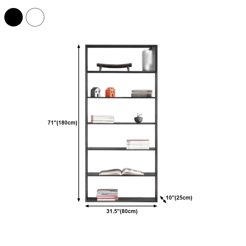 Minimalist Style Open Shelf Bookcase with Rectangular Shelve Clearhalo 'Bookcases' 'Furniture' 'furniture_bookcases' 'kitchen' 'kitchen_bookcases' 'Living Room Furniture' 'Office Furniture' 4669678