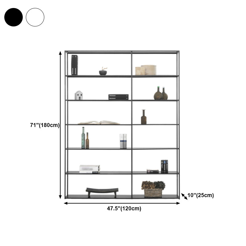 Minimalist Style Open Shelf Bookcase with Rectangular Shelve Clearhalo 'Bookcases' 'Furniture' 'furniture_bookcases' 'kitchen' 'kitchen_bookcases' 'Living Room Furniture' 'Office Furniture' 4669680