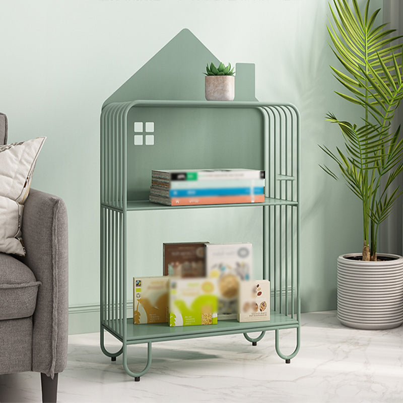 Modern Style Metal Bookshelf Etagere Open Shelf Bookcase for Home Green 24"L x 11"W x 42.9"H Clearhalo 'Bookcases' 'Furniture' 'furniture_bookcases' 'kitchen' 'kitchen_bookcases' 'Living Room Furniture' 'Office Furniture' 4669685