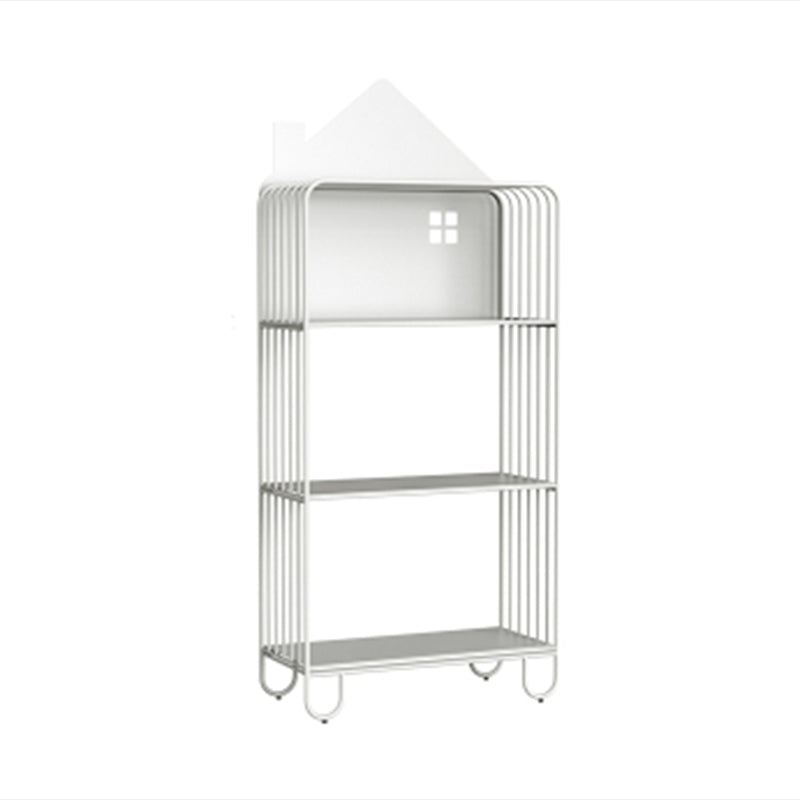 Modern Style Metal Bookshelf Etagere Open Shelf Bookcase for Home White 24"L x 11"W x 54.7"H Clearhalo 'Bookcases' 'Furniture' 'furniture_bookcases' 'kitchen' 'kitchen_bookcases' 'Living Room Furniture' 'Office Furniture' 4669686