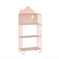Modern Style Metal Bookshelf Etagere Open Shelf Bookcase for Home Pink 24"L x 11"W x 54.7"H Clearhalo 'Bookcases' 'Furniture' 'furniture_bookcases' 'kitchen' 'kitchen_bookcases' 'Living Room Furniture' 'Office Furniture' 4669687