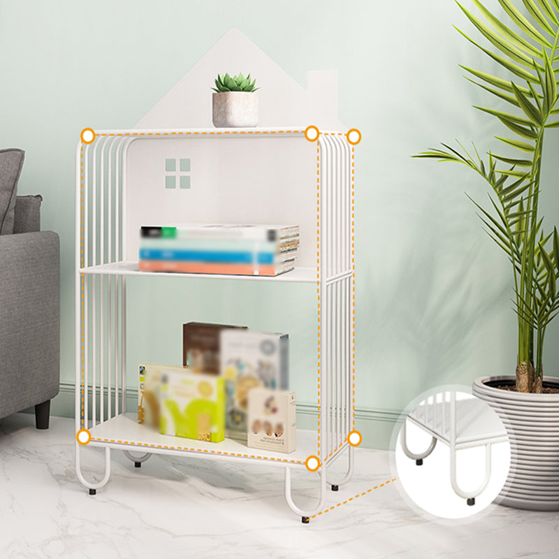 Modern Style Metal Bookshelf Etagere Open Shelf Bookcase for Home Clearhalo 'Bookcases' 'Furniture' 'furniture_bookcases' 'kitchen' 'kitchen_bookcases' 'Living Room Furniture' 'Office Furniture' 4669689