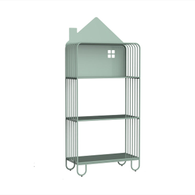 Modern Style Metal Bookshelf Etagere Open Shelf Bookcase for Home Green 24"L x 11"W x 54.7"H Clearhalo 'Bookcases' 'Furniture' 'furniture_bookcases' 'kitchen' 'kitchen_bookcases' 'Living Room Furniture' 'Office Furniture' 4669690