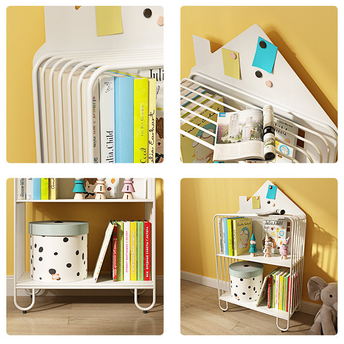 Modern Style Metal Bookshelf Etagere Open Shelf Bookcase for Home Clearhalo 'Bookcases' 'Furniture' 'furniture_bookcases' 'kitchen' 'kitchen_bookcases' 'Living Room Furniture' 'Office Furniture' 4669697