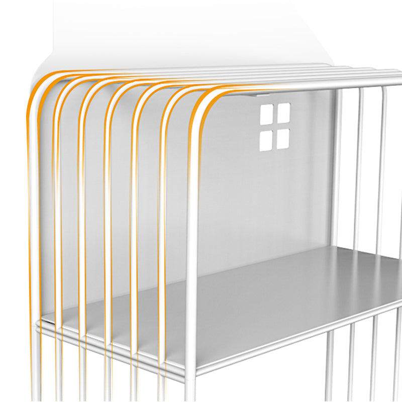 Modern Style Metal Bookshelf Etagere Open Shelf Bookcase for Home Clearhalo 'Bookcases' 'Furniture' 'furniture_bookcases' 'kitchen' 'kitchen_bookcases' 'Living Room Furniture' 'Office Furniture' 4669698