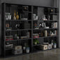 Industrial Style Bookshelf Open Shelf Vertical Metal Shelf with Rectangular Shelves Clearhalo 'Bookcases' 'Furniture' 'furniture_bookcases' 'kitchen' 'kitchen_bookcases' 'Living Room Furniture' 'Office Furniture' 4669704