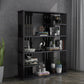 Industrial Style Bookshelf Open Shelf Vertical Metal Shelf with Rectangular Shelves Black 39.4"L x 11.8"W x 65"H Clearhalo 'Bookcases' 'Furniture' 'furniture_bookcases' 'kitchen' 'kitchen_bookcases' 'Living Room Furniture' 'Office Furniture' 4669725