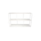 Open Bookcase Minimalist Book Shelf with Metal Rectangular Shelves White 47.2"L x 11.8"W x 29.5"H Clearhalo 'Bookcases' 'Furniture' 'furniture_bookcases' 'kitchen' 'kitchen_bookcases' 'Living Room Furniture' 'Office Furniture' 4669756