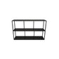 Open Bookcase Minimalist Book Shelf with Metal Rectangular Shelves Black 47.2"L x 11.8"W x 29.5"H Clearhalo 'Bookcases' 'Furniture' 'furniture_bookcases' 'kitchen' 'kitchen_bookcases' 'Living Room Furniture' 'Office Furniture' 4669758