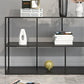 Open Bookcase Minimalist Book Shelf with Metal Rectangular Shelves Clearhalo 'Bookcases' 'Furniture' 'furniture_bookcases' 'kitchen' 'kitchen_bookcases' 'Living Room Furniture' 'Office Furniture' 4669765