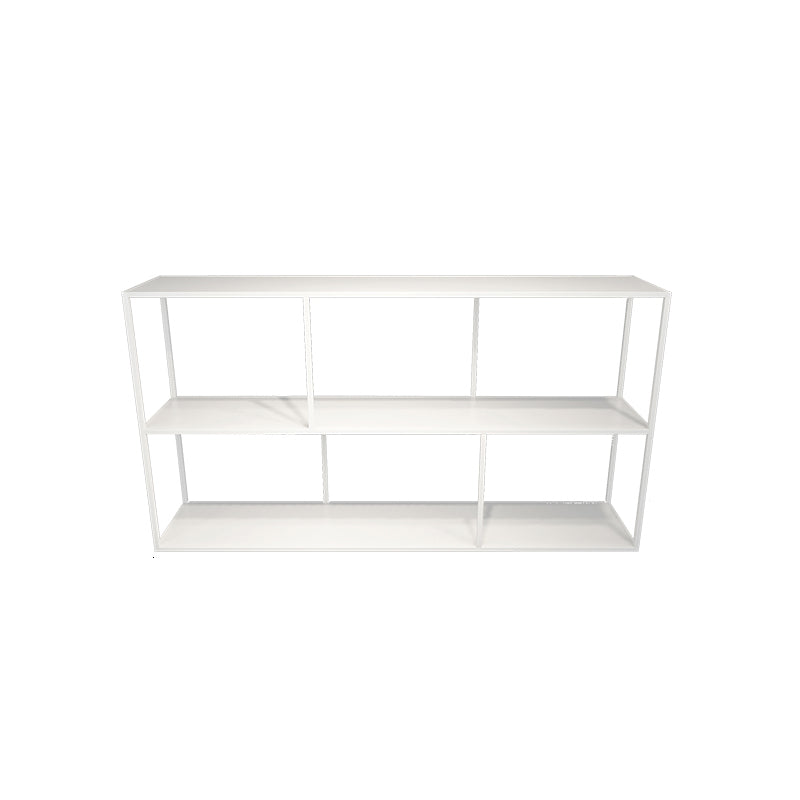Open Bookcase Minimalist Book Shelf with Metal Rectangular Shelves Clearhalo 'Bookcases' 'Furniture' 'furniture_bookcases' 'kitchen' 'kitchen_bookcases' 'Living Room Furniture' 'Office Furniture' 4669767