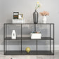 Open Bookcase Minimalist Book Shelf with Metal Rectangular Shelves Clearhalo 'Bookcases' 'Furniture' 'furniture_bookcases' 'kitchen' 'kitchen_bookcases' 'Living Room Furniture' 'Office Furniture' 4669770