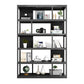 Industrial Metal Etagere Bookcase Open Back Bookshelf for Home Office Clearhalo 'Bookcases' 'Furniture' 'furniture_bookcases' 'kitchen' 'kitchen_bookcases' 'Living Room Furniture' 'Office Furniture' 4669783