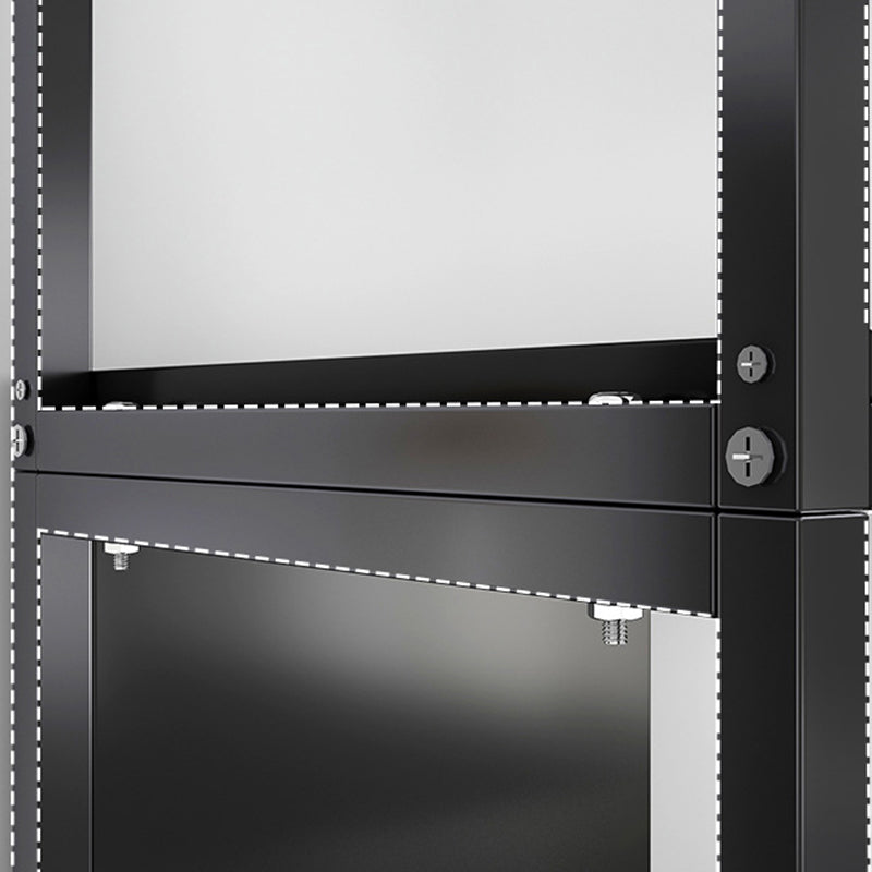 Industrial Metal Etagere Bookcase Open Back Bookshelf for Home Office Clearhalo 'Bookcases' 'Furniture' 'furniture_bookcases' 'kitchen' 'kitchen_bookcases' 'Living Room Furniture' 'Office Furniture' 4669785