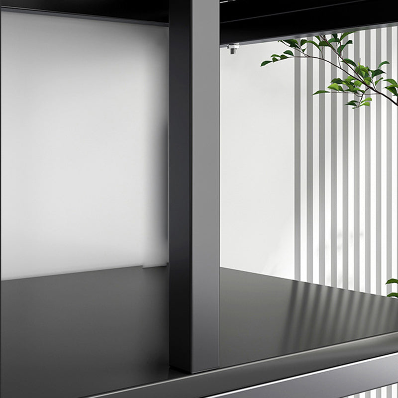 Industrial Metal Etagere Bookcase Open Back Bookshelf for Home Office Clearhalo 'Bookcases' 'Furniture' 'furniture_bookcases' 'kitchen' 'kitchen_bookcases' 'Living Room Furniture' 'Office Furniture' 4669786