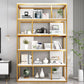 Industrial Metal Etagere Bookcase Open Back Bookshelf for Home Office Gold 39.4"L x 11.8"W x 70.1"H Clearhalo 'Bookcases' 'Furniture' 'furniture_bookcases' 'kitchen' 'kitchen_bookcases' 'Living Room Furniture' 'Office Furniture' 4669791
