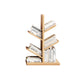 Contemporary Etagere Bookcase Wooden Open Back Bookshelf for Home Natural 22"L x 11.8"W x 31.5"H Clearhalo 'Bookcases' 'Furniture' 'furniture_bookcases' 'kitchen' 'kitchen_bookcases' 'Living Room Furniture' 'Office Furniture' 4669826