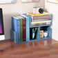 Contemporary Style Bookshelf Open Bookcase for Study Room and Home Office Blue 13.4"L x 5.9"W x 8.7"H Clearhalo 'Bookcases' 'Furniture' 'furniture_bookcases' 'kitchen' 'kitchen_bookcases' 'Living Room Furniture' 'Office Furniture' 4669861